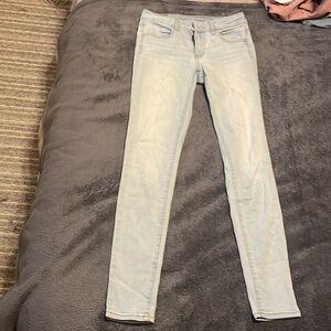 American Eagle outfitters super stretch size 4 jegging light wash jean